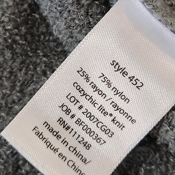 Barefoot Dreams CozyChic lite women's open circle cardigan sz med style 452 cozy - Picture 5 of 7